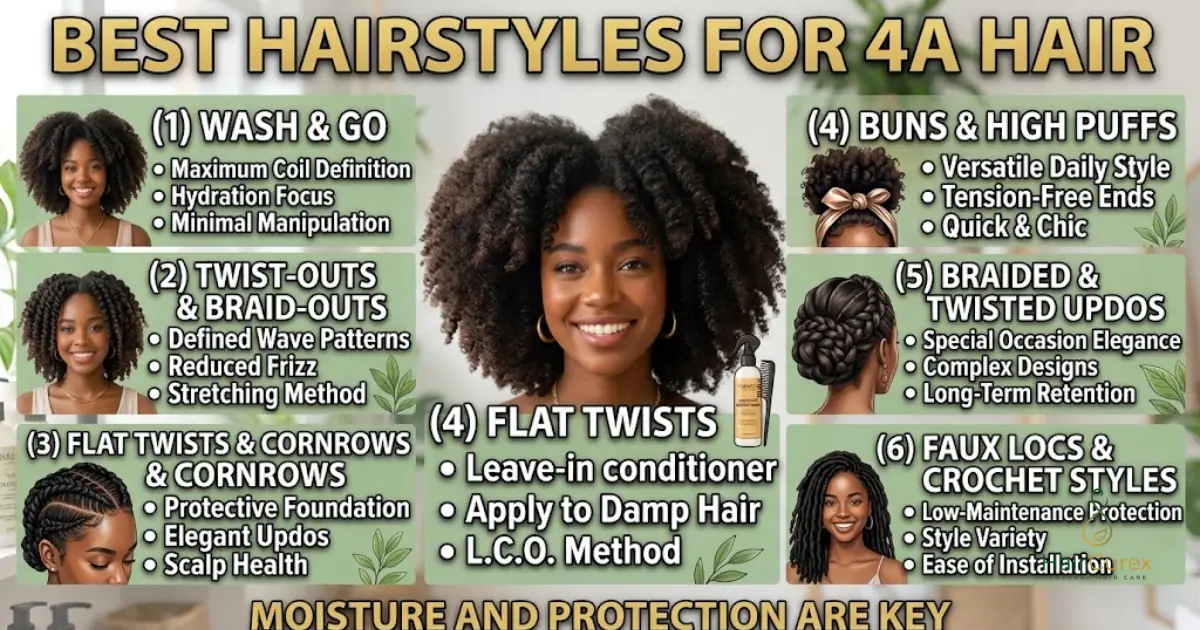 Best Hairstyles for 4A Hair