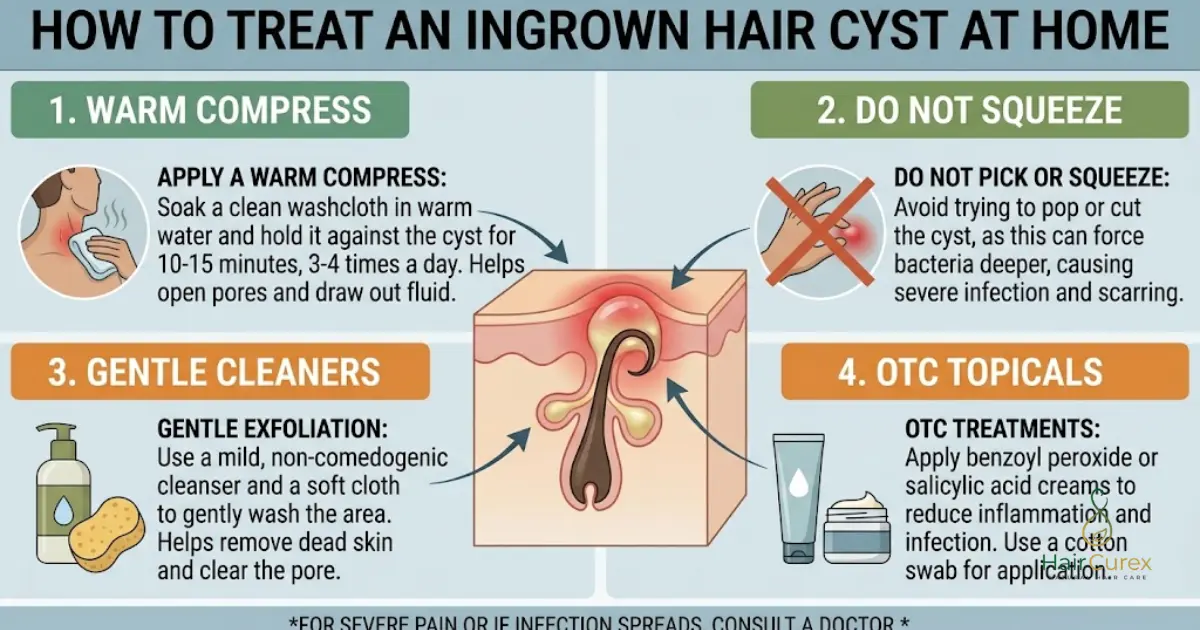 How to Treat an Ingrown Hair Cyst at Home