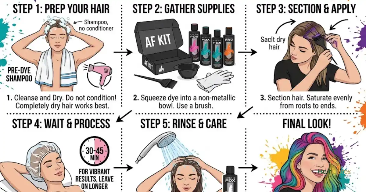 How to Use Arctic Fox Hair Dye at Home