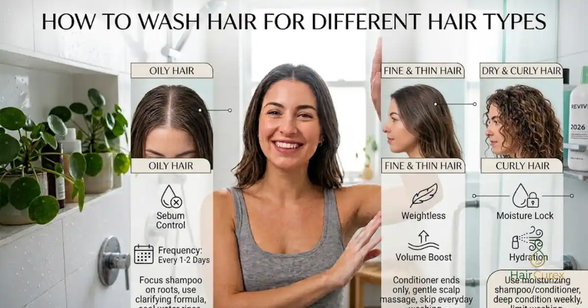 How to Wash Hair for Different Hair Types