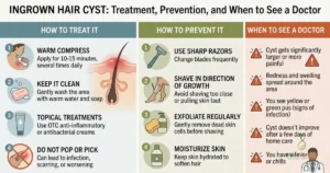 Ingrown Hair Cyst: How to Treat It, Prevent It
