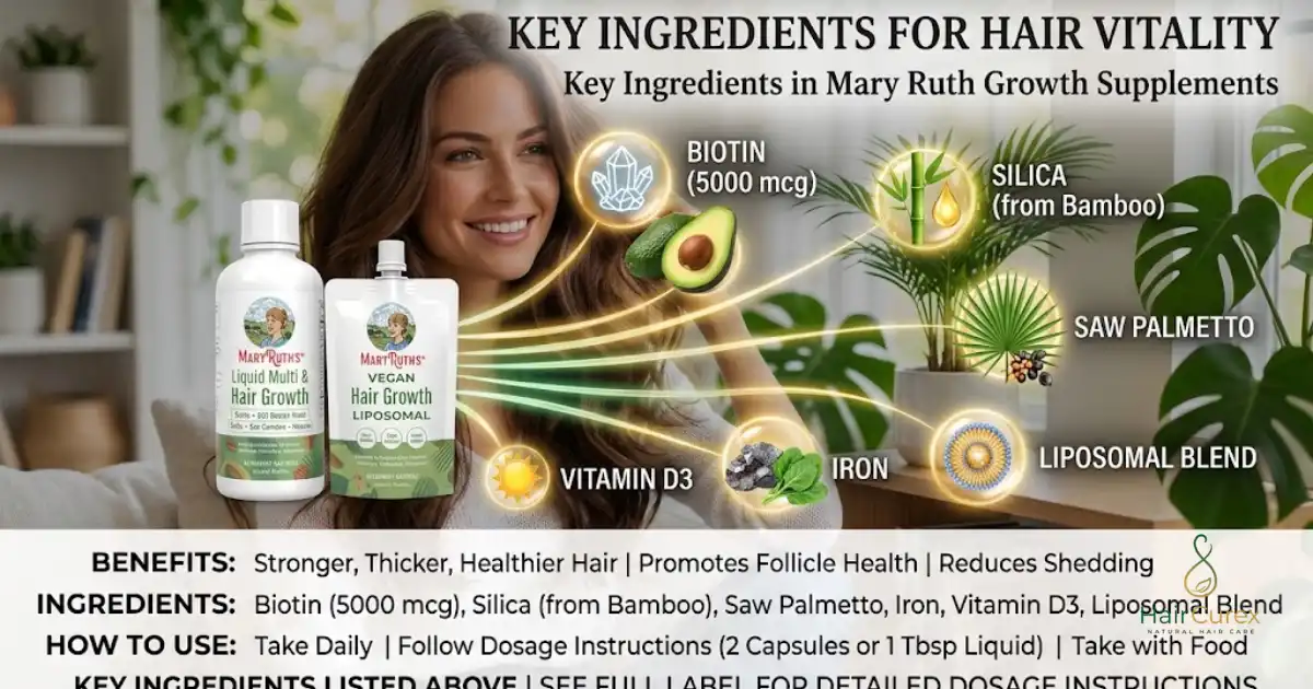Key Ingredients in MaryRuth Hair Growth Supplements