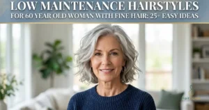 Low Maintenance Hairstyles for 60 Year Old Woman With Fine Hair: 25+ Easy Ideas