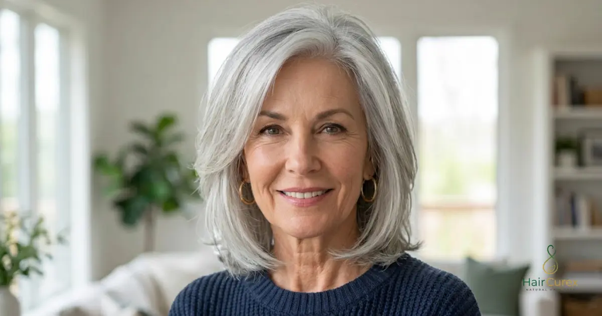 Shoulder-Length Hairstyles for Women Over 60
